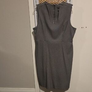 Nina Leonard Charcoal Sleeveless Business Or Dinner Out Dress Size XL